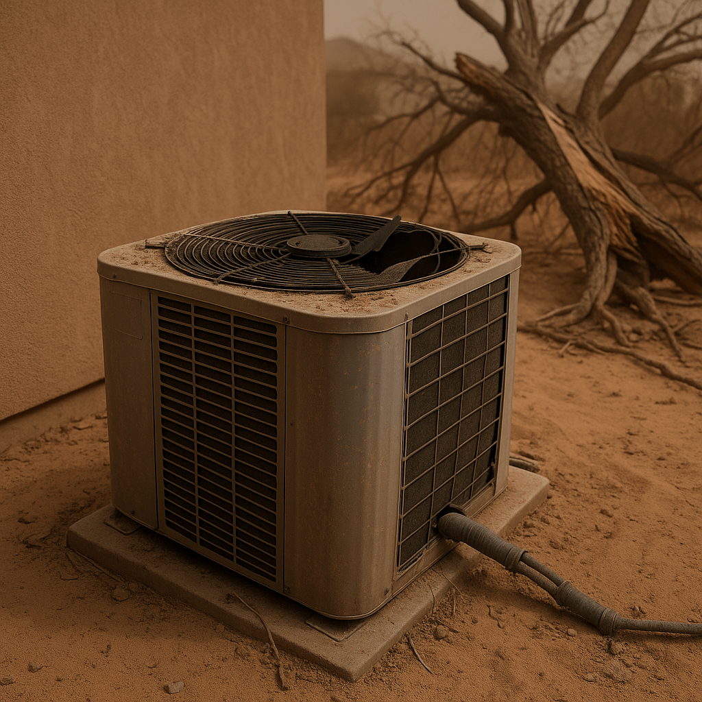 common hvac issues during dust storm, prevent replacement with hvac repair