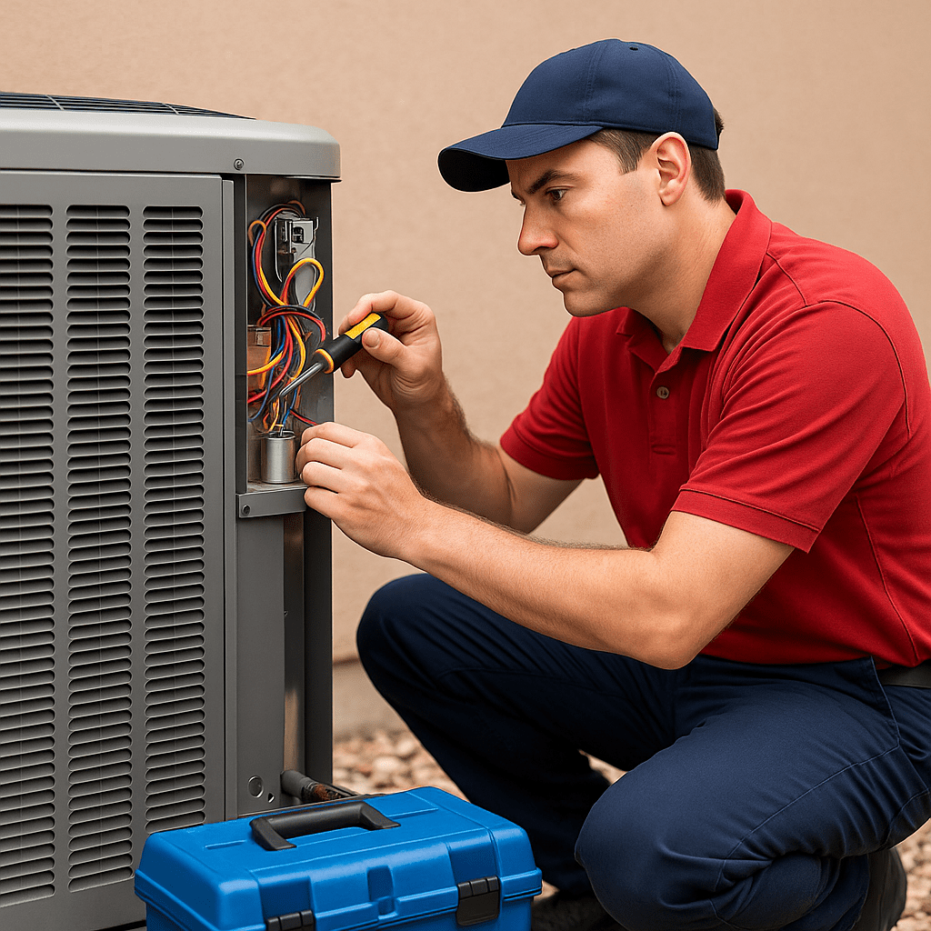hvac system with a local hvac company reair